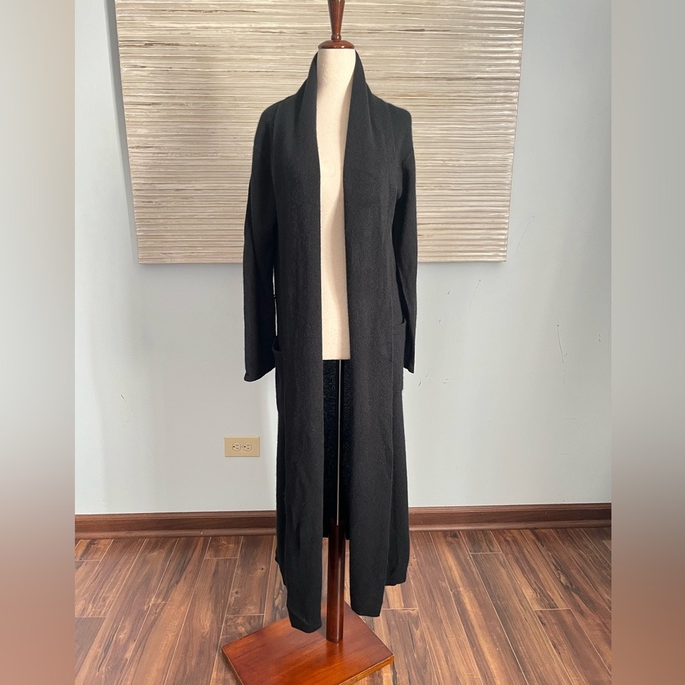 Hudson North long open front 100% cashmere coat size S - Picture 7 of 12